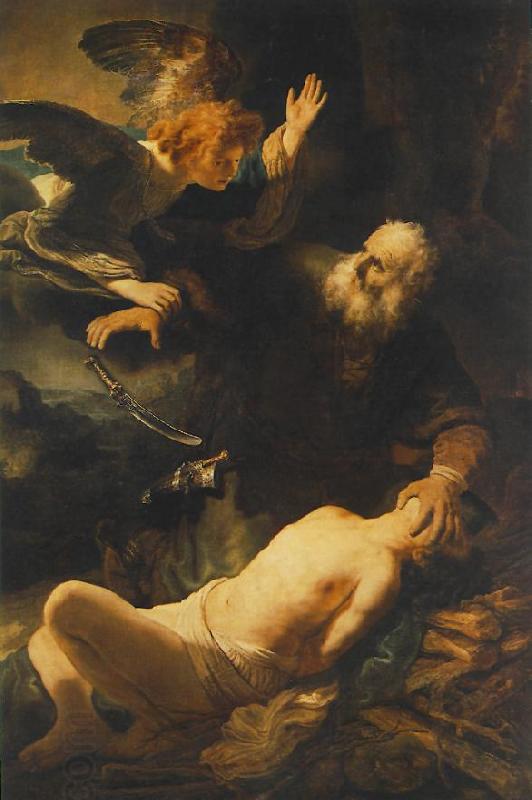 REMBRANDT Harmenszoon van Rijn The Sacrifice of Abraham oil painting picture